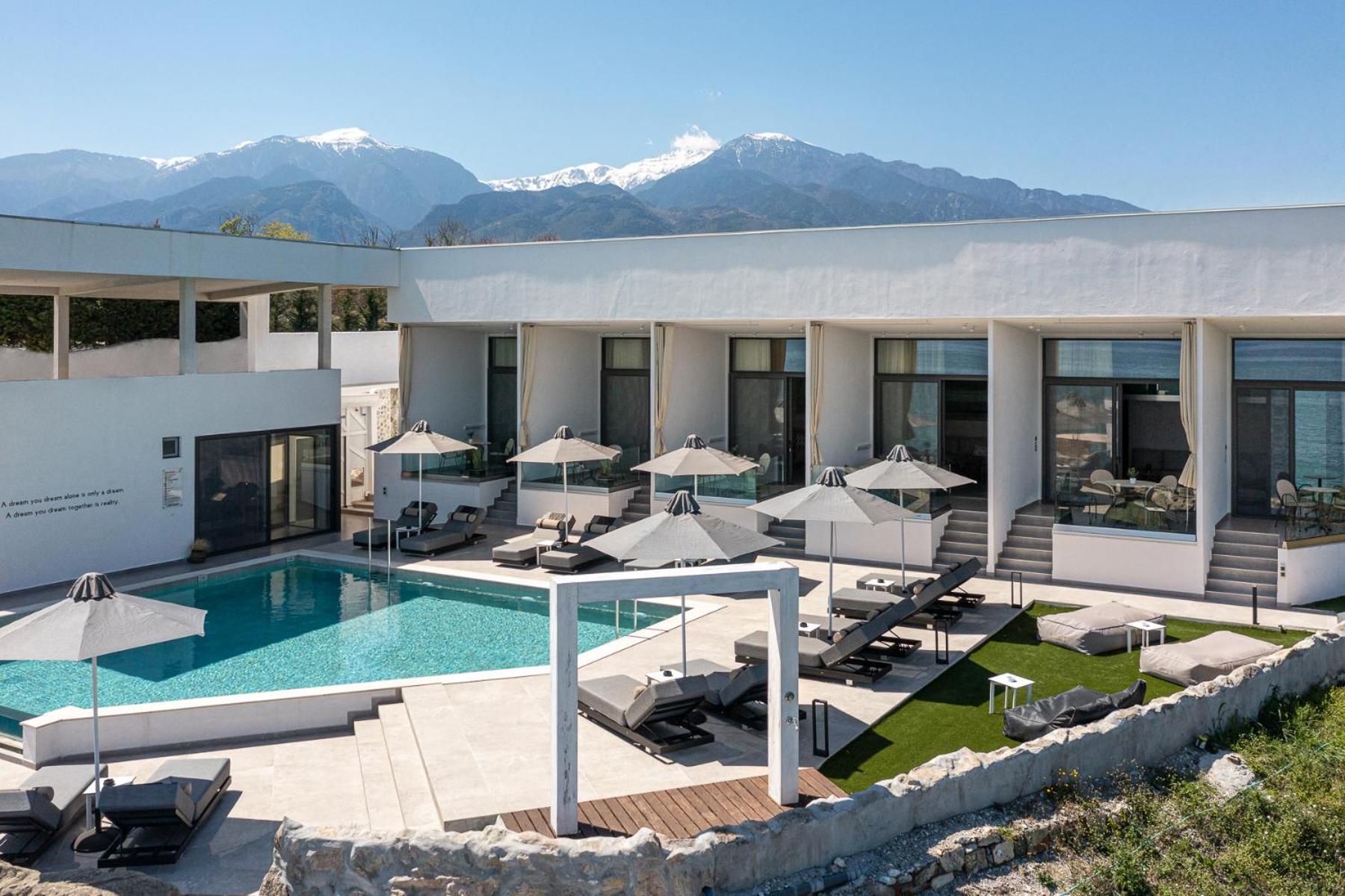 Akrotiri Olympus Luxury Suites - Adults Only Plaka Litochorou Ngoại thất bức ảnh